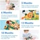 hahaland Baby Cloth Book Awakening 0 3 Months Hanging Toy for Baby 0-3 6 Months Soft Crinkle Book with Jungle Animals Newborn Gift for Toddler Boy Girl