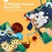 hahaland Baby Cloth Book Awakening 0 3 Months Hanging Toy for Baby 0-3 6 Months Soft Crinkle Book with Jungle Animals Newborn Gift for Toddler Boy Girl