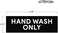 Sutter Signs Hand Wash Only StickerWorkplace Hygiene Reminder for Restaurants, Commercial Kitchens, Hospitals, Clinics, and Medical Facilities (Pack of 2