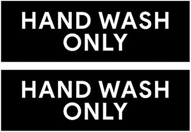 Sutter Signs Hand Wash Only StickerWorkplace Hygiene Reminder for Restaurants, Commercial Kitchens, Hospitals, Clinics, and Medical Facilities (Pack of 2