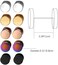 Aroncent 6 Pairs 4-14mm Black Earrings for Men Women Fake Gauges Fake Earrings Stainless Steel Earrings Set