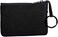 Hibate Women's Mini Coin Purse Wallet Genuine Leather Zipper Pouch with Key Ring Minimalist - BlackB