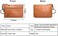 Hibate Women's Mini Coin Purse Wallet Genuine Leather Zipper Pouch with Key Ring Minimalist - BlackB