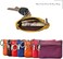 Hibate Women's Mini Coin Purse Wallet Genuine Leather Zipper Pouch with Key Ring Minimalist - BlackB