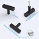 KNOBWELL 6 Pack Single Hole 2" Matte Black Stainless Steel Drawer Knobs and Pulls, Dresser Drawer Knobs for Kitchen and Bathroom, Single Hole 2" Length