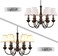 Wellmet Lamp Shade, Natural Linen Chandelair Lamp Shades, Clip-on for The E12 Candle Lights Bell-3x6x5 inches LP-LINE-Cream white