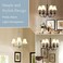 Wellmet Lamp Shade, Natural Linen Chandelair Lamp Shades, Clip-on for The E12 Candle Lights Bell-3x6x5 inches LP-LINE-Cream white