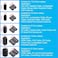 IEUYO Clip-on Ferrite Ring Cores EMI RFI Signal Noise Filter Noise Suppressor for HDMI USB Power Cable Diameter 3mm/5mm/7mm/9mm/13mm,5Size,22Pcs