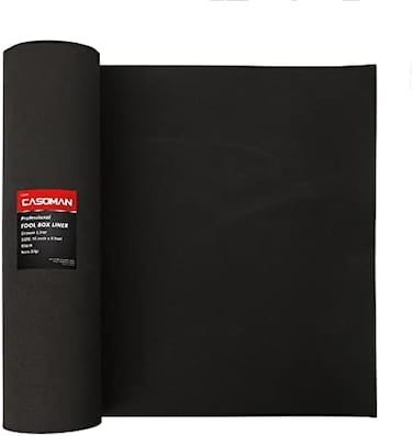 CASOMAN Professional Tool Box Liner and Drawer Liner - 16 inch (Widex 6 feet (Long, Non-Slip,Black