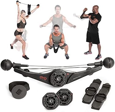 OYO Fitness OYO Personal Gym - Full Body Portable Home Gym with Exercise Videos &ndash; Patented Weight and Resistance Strength Training Doubleflex Muscle Activation Technology Used by NASA,