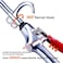 JASTIND High Volume Powerful Industrial Air Blow Gun, 17-26 Inch Extensible Stainless Steel Air Flow Nozzle, Pneumatic Air Compressor Accessories Tool, Extended Dust Air Blower Gun with 360 Degree Swi