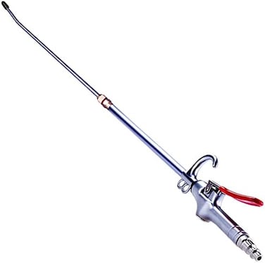 JASTIND High Volume Powerful Industrial Air Blow Gun, 17-26 Inch Extensible Stainless Steel Air Flow Nozzle, Pneumatic Air Compressor Accessories Tool, Extended Dust Air Blower Gun with 360 Degree Swi