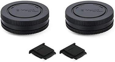 PROfezzion 2 Pack E Mount Body CapRear Lens Cover for Sony A6700 A6600 A6500 A6400 A6300 A6100 A6000 A5100 ZV-E10 ZV-E1 A7C II A7CII A7CR A7 A7II A7III A7IV A7R A7RII A7RIII A7RIV A7RV A7S II III A9 I