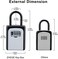ZHEGE Key Lock Box, Combination Lock box with Code for House Key Storage, Combo Door Locker Silver LOCKBOX615