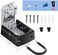 ZHEGE Key Lock Box, Combination Lock box with Code for House Key Storage, Combo Door Locker Silver LOCKBOX615