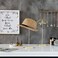 MyGift Set of 2 Hat Stands, 14Inch Brass Tone Wire Tabletop Wig Cap Display Holder Rack