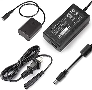 F1TP FIT-POWER NP-FZ100 AC Power Adapter Charger kit Plus NPAMQZ1K DC Power Supply Charger kit, NP-FZ100 Dummy Battery for Sony Alpha 9 A9 Alpha 9R A9R Alpha 9S A9S A7RIII A7R3 a7 III and Sony BC-QZ1