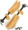 Plixio Shoe Stretcher Women and Men's Shoe Widener - Wooden Expander for Wide Feet, Bunions or Calluses (2 Pack, Brown, Womens 8-13 / Mens 5-12