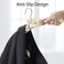 GLCON 16 inches Satin Padded Hangers for Sweaters - Thick Padded Clothes Hangers for Women Clothing - Foam Fabric Coat Hangers No Bump Fancy Canvas Covers for Adult Wedding Bridesmaid (Pack of 5