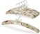 GLCON 16 inches Satin Padded Hangers for Sweaters - Thick Padded Clothes Hangers for Women Clothing - Foam Fabric Coat Hangers No Bump Fancy Canvas Covers for Adult Wedding Bridesmaid (Pack of 5