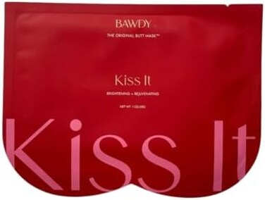 BAWDY Squeeze It - Citrus Beauty Butt Mask - IlluminatingRejuvenating Bum Mask - 2 Sheets, One for Each Cheek - Clean Beauty Mask for Your Butt (2 Sheets - Single Use