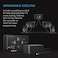 AC Infinity AIRPLATE T8 White, Quiet Cooling Dual-Fan System 6" with Thermostat Control, for Home Theater AV Cabinets