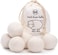 S&amp;T INC. ST INC. XL New Zealand Wool Dryer Balls, Fabric Softener for Laundry, Natural White, 2.9 in, 6 Pack