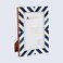 Handicrafts Home 4x6 Picture Photo Frame Chevron Herringbone Art Inspired Vintage Wall D&eacute;cor Gift Frames [4x6 BLUE]