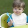 Green Sprouts baby Stay-Dry Bibs (10 PackWaterproof Protection, Adjustable Hook--Loop Closure, Machine Washable , White