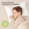 KeaBabies White Toddler Pillow for Sleeping - 2-Pack Soft Organic Cotton Baby Pillows for Sleeping - 13X18 Small Kids Pillow - Baby Pillow - Infant Pillow for Travel, School, Nap - White Pillows - Mac