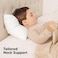 KeaBabies White Toddler Pillow for Sleeping - 2-Pack Soft Organic Cotton Baby Pillows for Sleeping - 13X18 Small Kids Pillow - Baby Pillow - Infant Pillow for Travel, School, Nap - White Pillows - Mac
