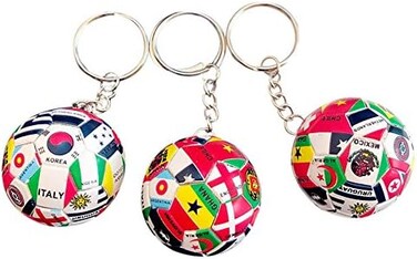 hefeilzmy Sports Ball Key Chain Football Match World Cup Team Keychains