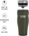 THERMOS STAINLESS STEEL VACUUM INSULATED ARMY GREEN TUMBLER 470 ML, SK1005AG, TRAVEL TUMBLER, INSULATED CUP, TUMBLER WITH HANDLE