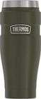THERMOS STAINLESS STEEL VACUUM INSULATED ARMY GREEN TUMBLER 470 ML, SK1005AG, TRAVEL TUMBLER, INSULATED CUP, TUMBLER WITH HANDLE