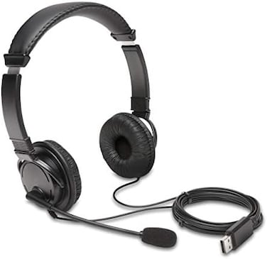 Kensington USB Hi-Fi Headphones with Microphone (K97601WW, Black, Wired