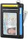 FurArt Minimalist Slim Wallet RFID Blocking Credit Card Holder for Women Men with Disassembly D-Shackle