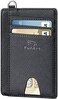 FurArt Minimalist Slim Wallet RFID Blocking Credit Card Holder for Women Men with Disassembly D-Shackle