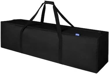 INFANZIA 45 Inch Zipper Duffel Travel Sports Equipment Bag, Waterproof Oversize, Black