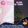 South To East Fire Retardant Fabric Anti Mosquito Glow in Dark Bed Canopy with Fluorescent Stars for Baby, Kids, Girls Or Adults