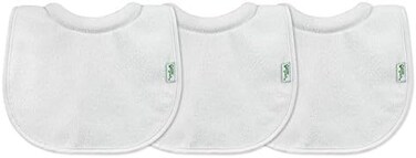 Green Sprouts baby Green Sprouts - Stay-Dry Milk-Catcher Bibs (3 Pack- White - 0-6M