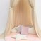 ESUPPORT Dome Princess Bed Canopy Round Lace Mosquito Net Play Tent Hanging House Decoration Lace Netting Curtains Indoor Game House for Baby Kids