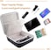 BOVKE Carrying Case Compatible With Seagate Backup Plus Hub 8TB 6TB 4TB 10TB External Desktop Hard Drive Storage Seagate External Hard Drive Desktop HDD Carrying Case Fits USB Cable and Charger. Black