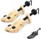 EchoDone Echodo Pair of 2 Way Wood Shoe Trees for Men Shoe Stretcher Adjustable Unisex Shaper for Shoe Large Size for Men and Women, Women's Size 10 to 13.5 Man's Size 9 to 13, Burlywood, Large