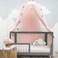 OldPAPA Princess Canopy for Girls - Mosquito Net Baby Nursery Playroom Decor Dome Premium Net Curtain, Pink