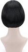 FREE BEAUTY Black Short Bob Flapper Cosplay Wig-Synthetic Costume Women's Natural Looking Halloween Party Christmas Bangs Wigs