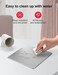 VAYDEER Hard Silver Metal Aluminum Mouse Pad Mat Smooth Magic Ultra Thin Double Side Mouse Mat Waterproof Fast and Accurate Control for Gaming and Office(Small 9.05X7.08 Inch