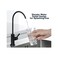 ESOW Kitchen Water Filter Faucet, 100% Lead-Free Drinking Water Faucet Fits Most Reverse Osmosis Units or Water Filtration System in Non-Air Gap, Stainless Steel 304 Body Matte Black Finish