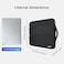 حقيبة كمبيوتر محمول V Voova مقاس 13 و13.6 بوصة، متوافقة مع MacBook Air/Pro 13 M1/M2، وSurface Laptop 4/5، وSurface Pro X/9/8، وChromebook مقاس 13.5 بوصة، حقيبة كمبيوتر رفيعة، أسود