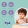 doddl Spoon and Fork Set, Blueberry Blue