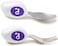 doddl Spoon and Fork Set, Blueberry Blue